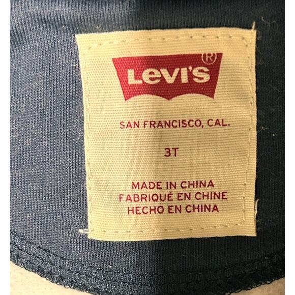 Levi's Hoodie Toddler Sz 3T Blue Paisley Bandanna Full Zip Sweatshirt NWT Jacket - Picture 3 of 10